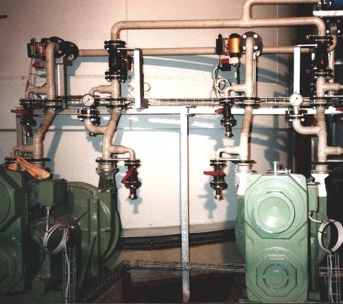 Schlauchpumpen in einer Aufbereitungsanlage f�r Abw�sser einer Rauchgasreinigung